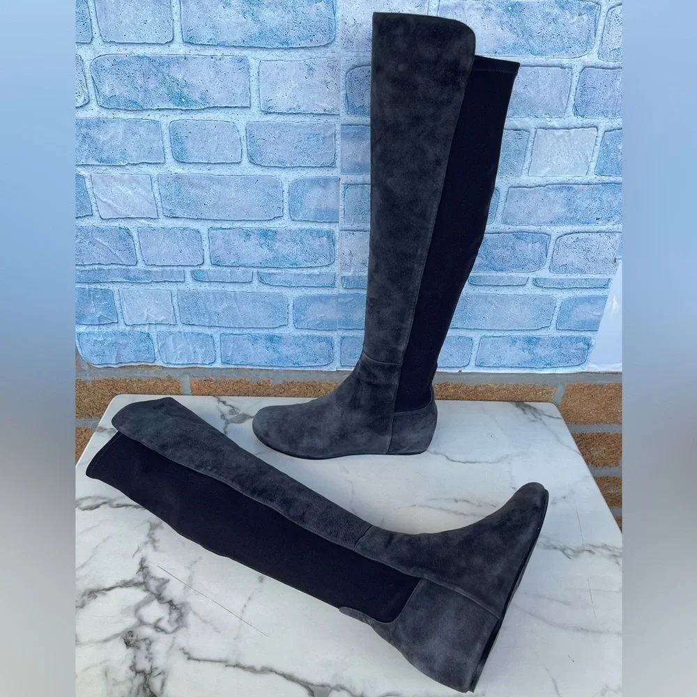 STUART WEITZMAN LANDER OTK WEDGE BOOTS 8.5 M